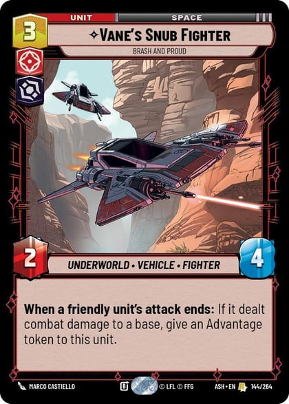 Vane's Snub Fighter - Brash and Proud, Ashes of the Empire 144/264