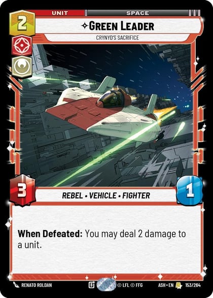 Green Leader - Crynyd's Sacrifice, Ashes of the Empire 153/264