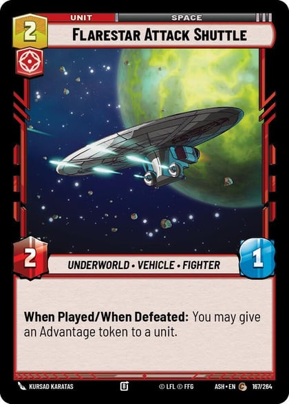 Flarestar Attack Shuttle, Ashes of the Empire 167/264