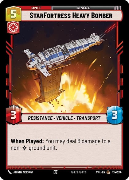 StarFortress Heavy Bomber, Ashes of the Empire 174/264