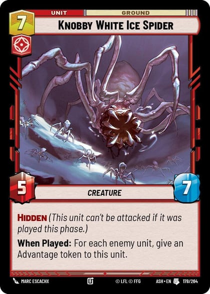 Knobby White Ice Spider, Ashes of the Empire 178/264