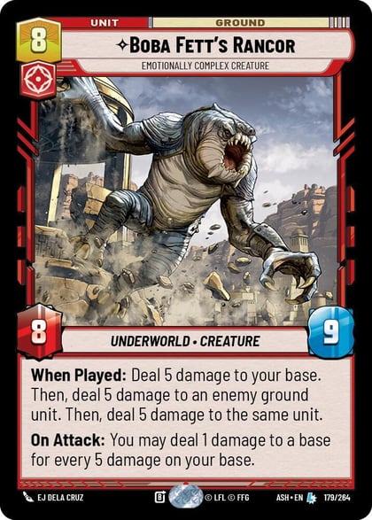 Boba Fett's Rancor - Emotionally Complex Creature, Ashes of the Empire 179/264
