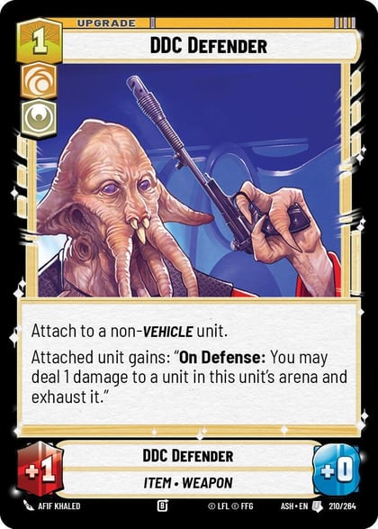 DDC Defender, Ashes of the Empire 210/264