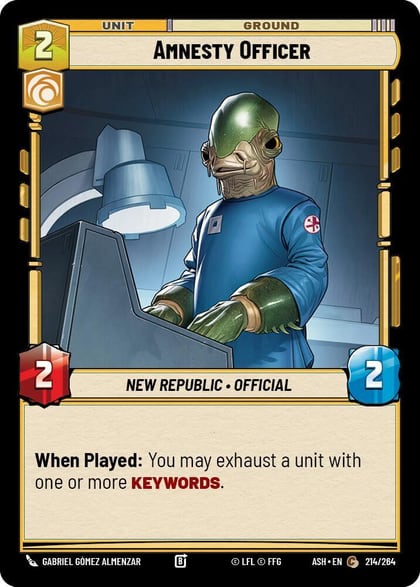 Amnesty Officer, Ashes of the Empire 214/264