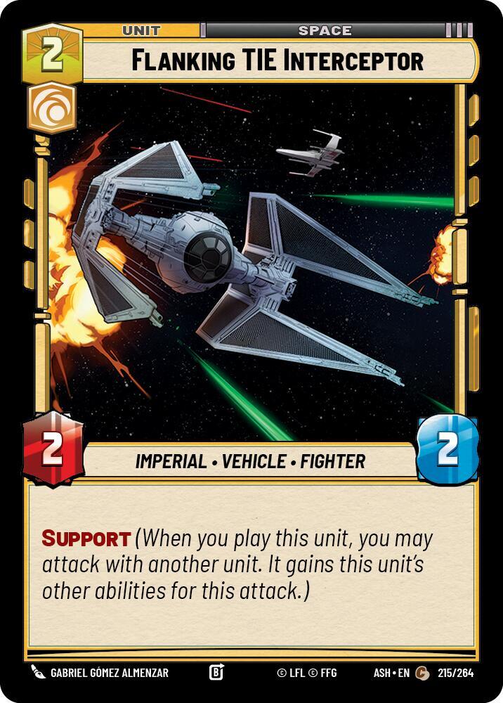 Flanking TIE Interceptor, Ashes of the Empire 215/264