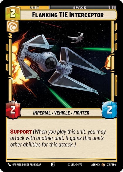 Flanking TIE Interceptor, Ashes of the Empire 215/264