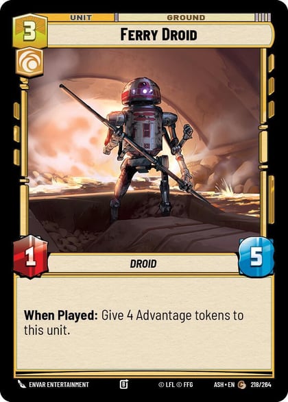 Ferry Droid, Ashes of the Empire 218/264