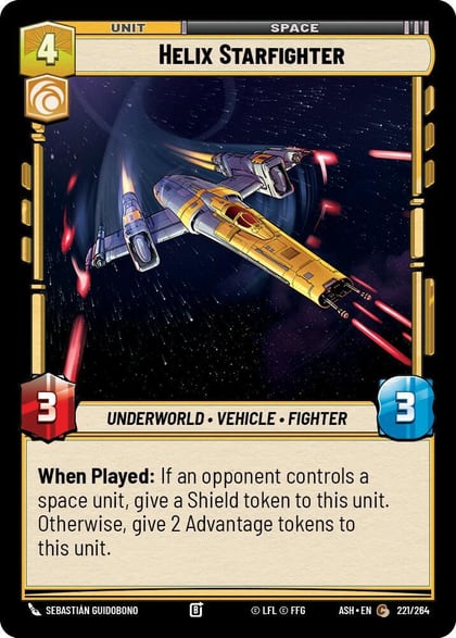 Helix Starfighter, Ashes of the Empire 221/264