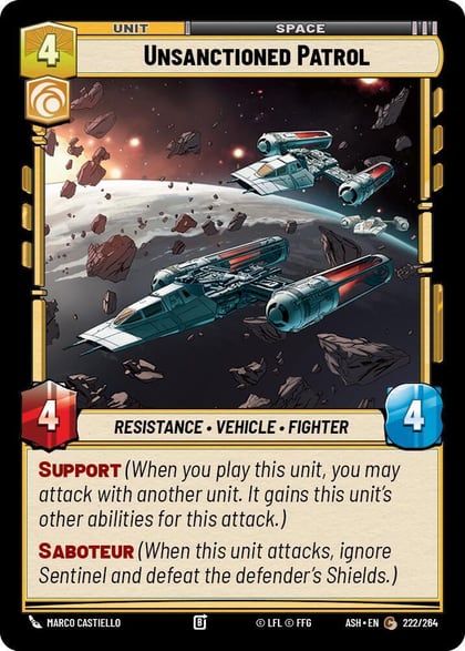 Unsanctioned Patrol, Ashes of the Empire 222/264