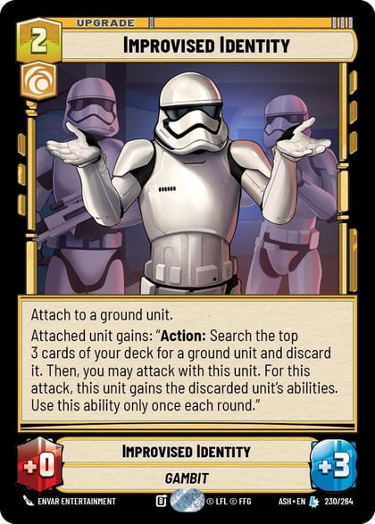 Improvised Identity, Ashes of the Empire 230/264