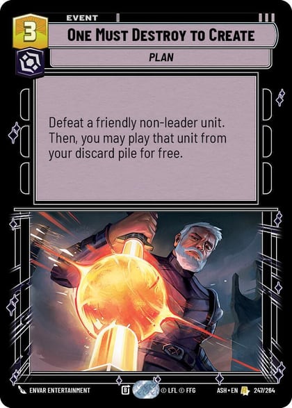 One Must Destroy to Create, Ashes of the Empire 247/264