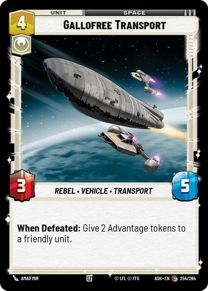 Gallofree Transport, Ashes of the Empire 254/264