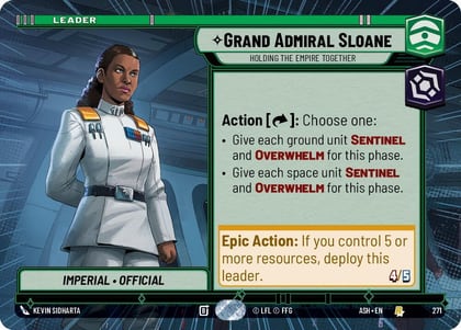 Grand Admiral Sloane - Holding the Empire Together (Hyperspace), Ashes of the Empire 271