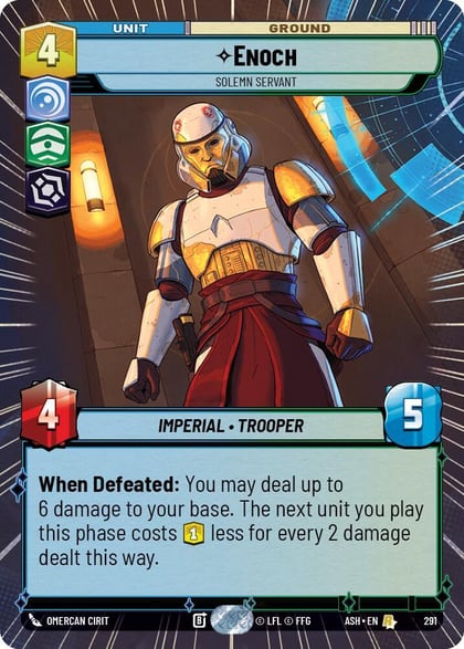 Enoch - Solemn Servant (Hyperspace), Ashes of the Empire 291
