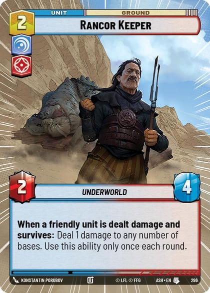 Rancor Keeper (Hyperspace), Ashes of the Empire 296