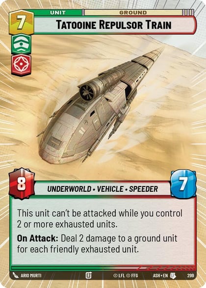 Tatooine Repulsor Train (Hyperspace), Ashes of the Empire 299