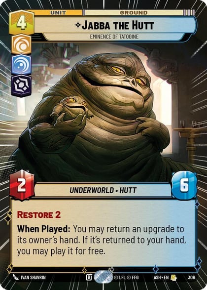 Jabba the Hutt - Eminence of Tatooine (Hyperspace), Ashes of the Empire 306