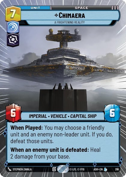 Chimaera - A Frightening Reality (Hyperspace), Ashes of the Empire 316