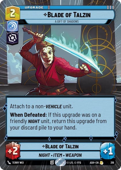 Blade of Talzin - A Gift of Shadows (Hyperspace), Ashes of the Empire 319