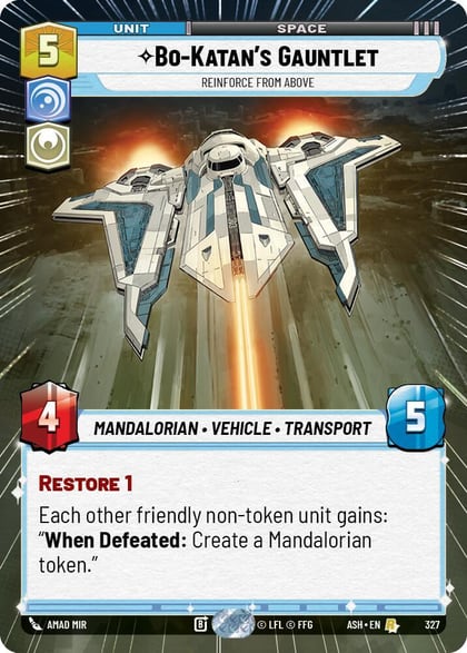 Bo-Katan's Gauntlet - Reinforce from Above (Hyperspace), Ashes of the Empire 327