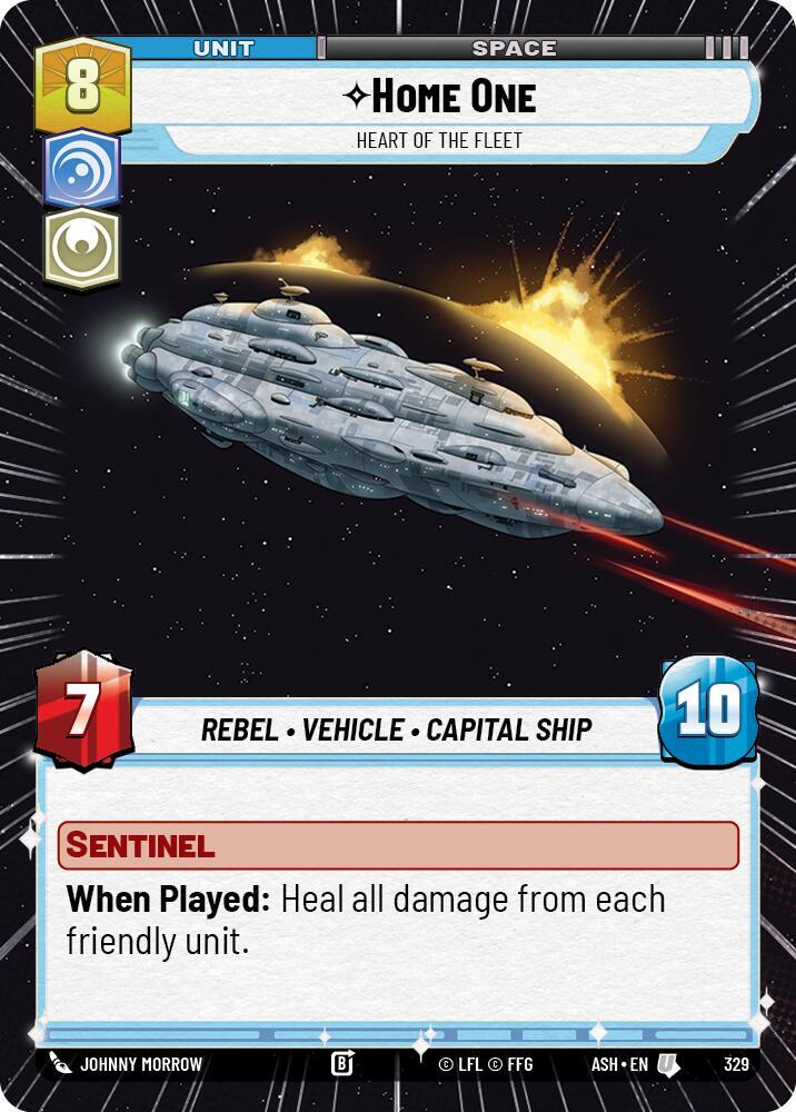 Home One - Heart of the Fleet (Hyperspace), Ashes of the Empire 329