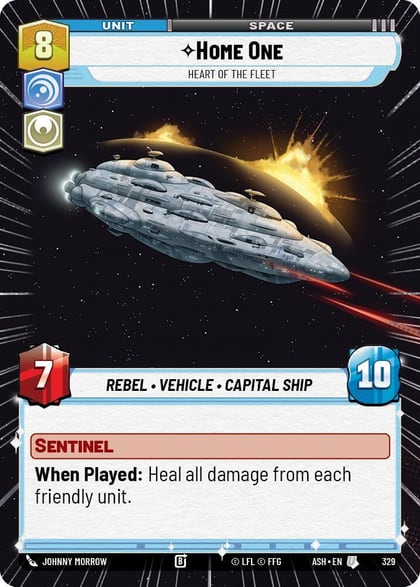 Home One - Heart of the Fleet (Hyperspace), Ashes of the Empire 329