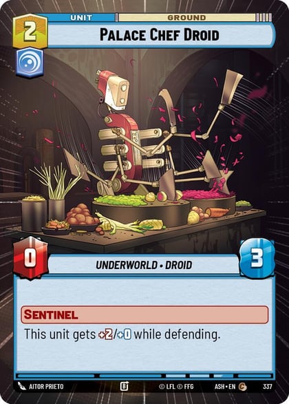 Palace Chef Droid (Hyperspace), Ashes of the Empire 337