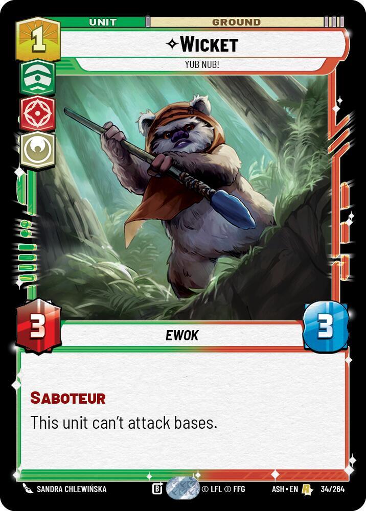Wicket - Yub Nub!, Ashes of the Empire 34/264