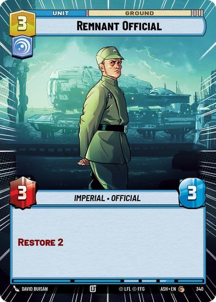 Remnant Official (Hyperspace), Ashes of the Empire 340