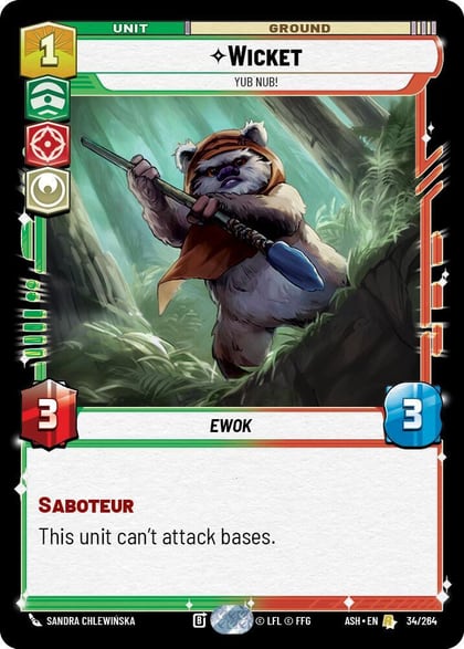 Wicket - Yub Nub!, Ashes of the Empire 34/264