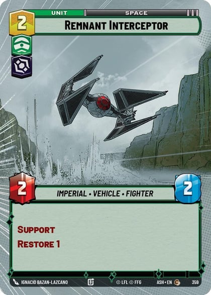 Remnant Interceptor (Hyperspace), Ashes of the Empire 359