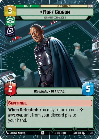 Moff Gideon - Remnant Commander (Hyperspace), Ashes of the Empire 361