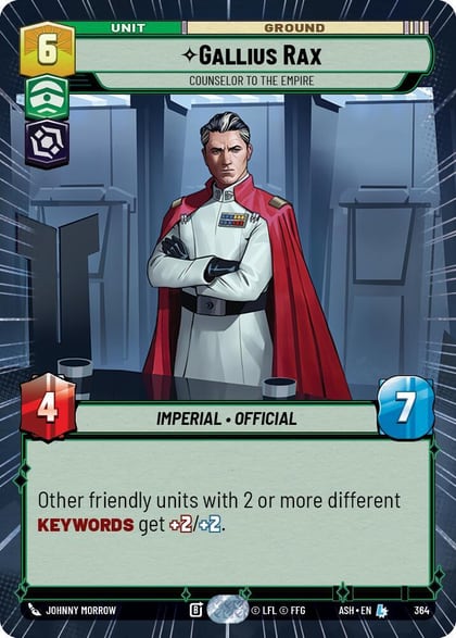 Gallius Rax - Counselor to the Empire (Hyperspace), Ashes of the Empire 364