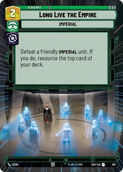 Long Live the Empire (Hyperspace), Ashes of the Empire 367