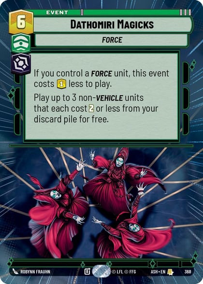 Dathomiri Magicks (Hyperspace), Ashes of the Empire 368