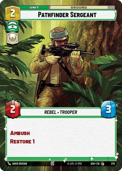 Pathfinder Sergeant (Hyperspace), Ashes of the Empire 370
