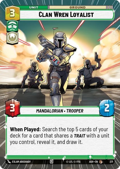 Clan Wren Loyalist (Hyperspace), Ashes of the Empire 371