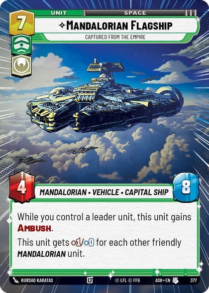 Mandalorian Flagship - Captured from the Empire (Hyperspace), Ashes of the Empire 377