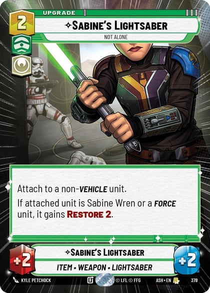 Sabine's Lightsaber - Not Alone (Hyperspace), Ashes of the Empire 378