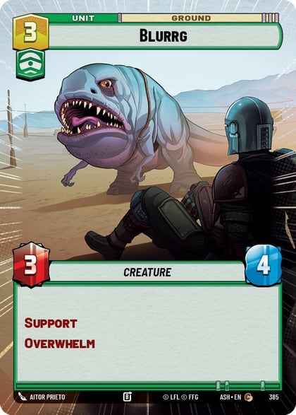 Blurrg (Hyperspace), Ashes of the Empire 385