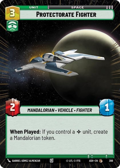 Protectorate Fighter (Hyperspace), Ashes of the Empire 388