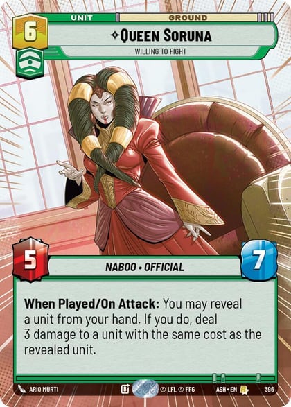 Queen Soruna - Willing to Fight (Hyperspace), Ashes of the Empire 396