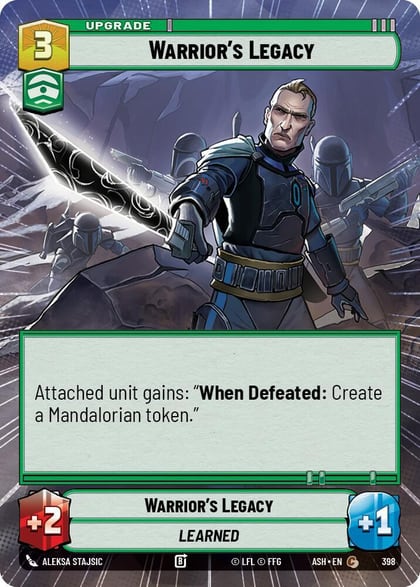 Warrior's Legacy (Hyperspace), Ashes of the Empire 398