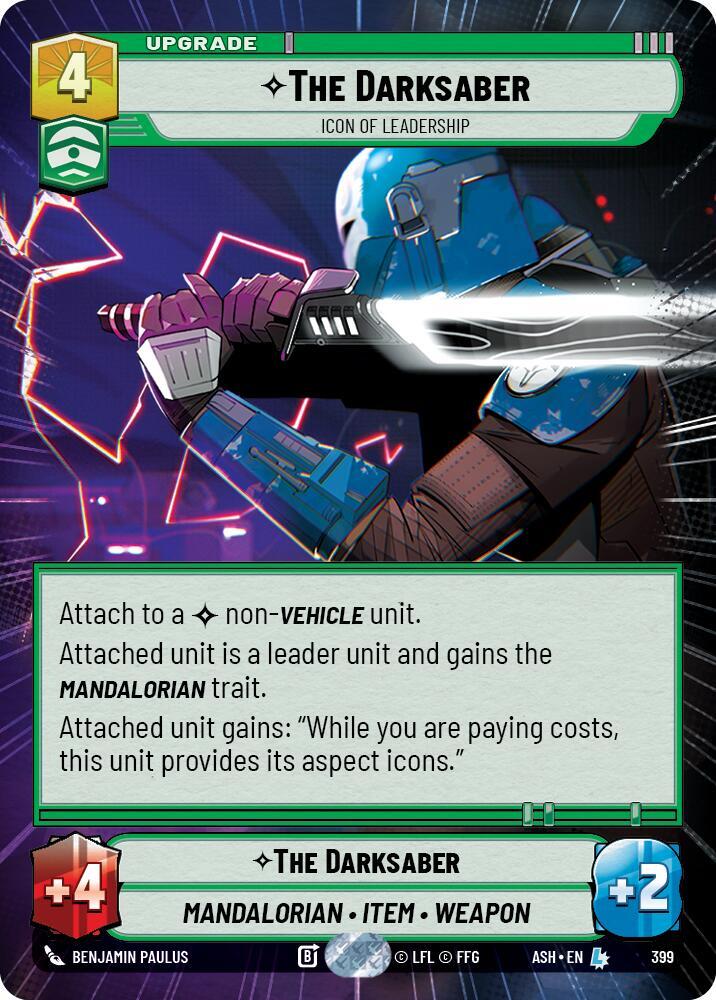 The Darksaber - Icon of Leadership (Hyperspace), Ashes of the Empire 399