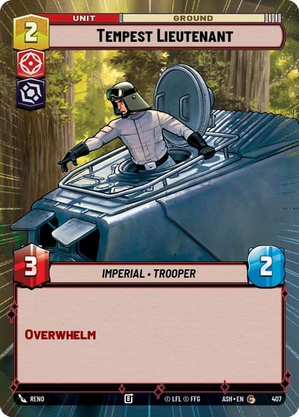 Tempest Lieutenant (Hyperspace), Ashes of the Empire 407