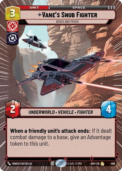 Vane's Snub Fighter - Brash and Proud (Hyperspace), Ashes of the Empire 408