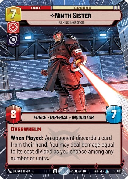 Ninth Sister - Hulking Inquisitor (Hyperspace), Ashes of the Empire 412