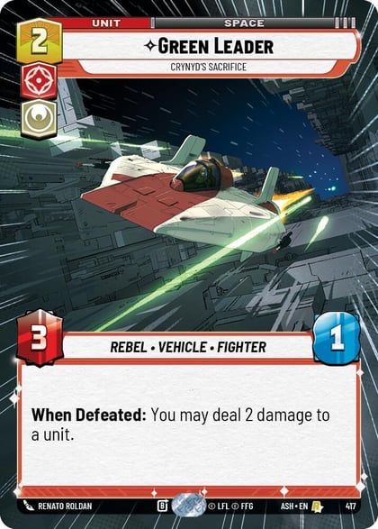 Green Leader - Crynyd's Sacrifice (Hyperspace), Ashes of the Empire 417