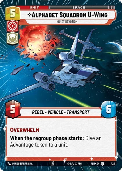 Alphabet Squadron U-Wing - Quiet Devotion (Hyperspace), Ashes of the Empire 423