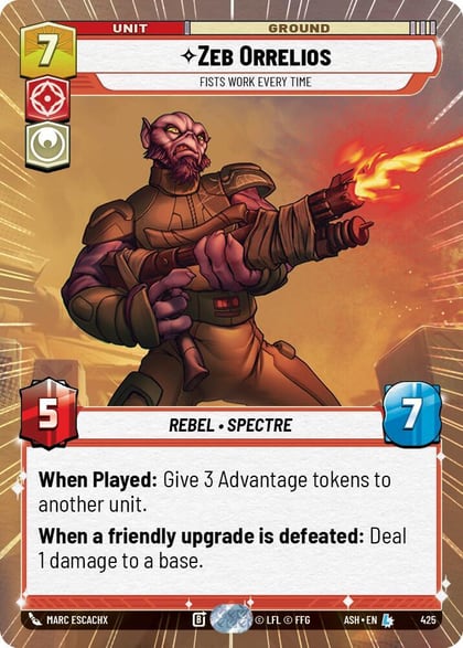 Zeb Orrelios - Fists Work Every Time (Hyperspace), Ashes of the Empire 425